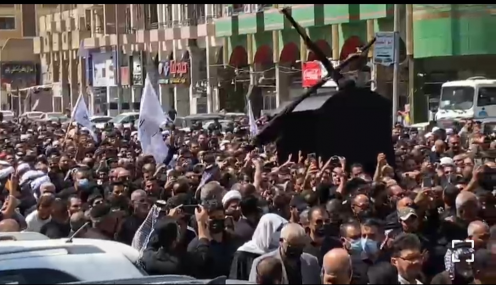 مراسم تشييع جثمان المرجع الحكيم في كربلاء