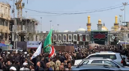 مراسم تشييع جثمان المرجع الحكيم في كربلاء