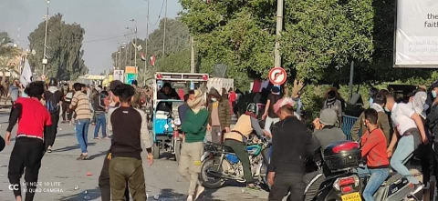 تجدد الأشتباكات بين المتظاهرين وقوات الأمن في النج