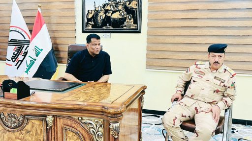  معاون محافظ البصرة يناقش مع مدير منفذ الشلامجة تف