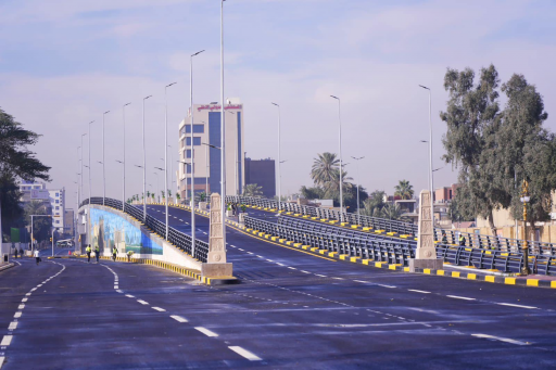 السوداني يفتتح مجسر تقاطع كلية الفنون الجميلة في ب