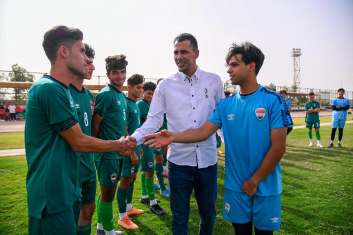النائب الثاني لرئيس الاتحاد يزور تدريبات منتخب الن