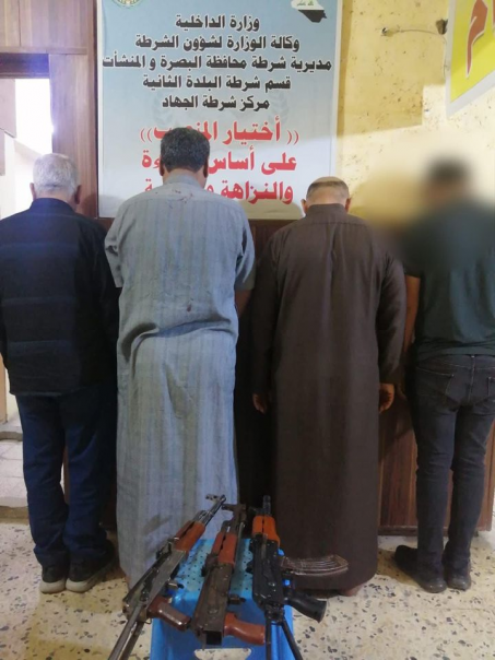 القبض على ٨ اشخاص من مثيري مشاجرة مسلحة ادت الى اص