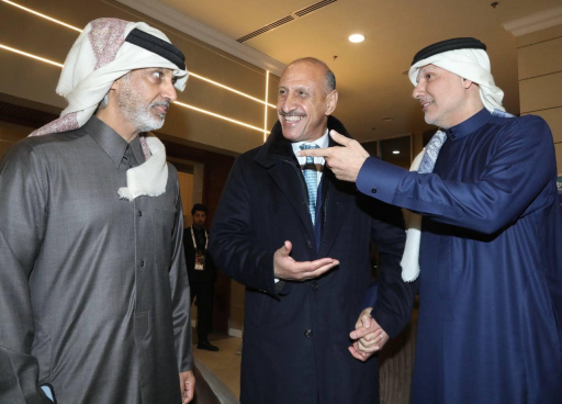 بالصور ... درجال مع رئيسي الاتحادين لكرة القدم الق