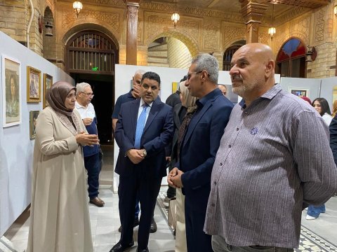 افتتاح المعرض الاستعادي الثاني للفنان جاسم الفضل ف