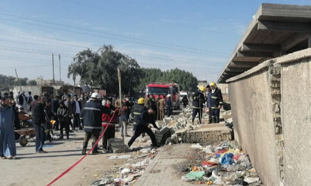 الدفاع المدني في النجف ينتشل جثة مواطن بعد أنهيار 