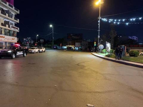 بالصور  تطبيق حظر التجوال بمناطق في  العاصمة بغداد
