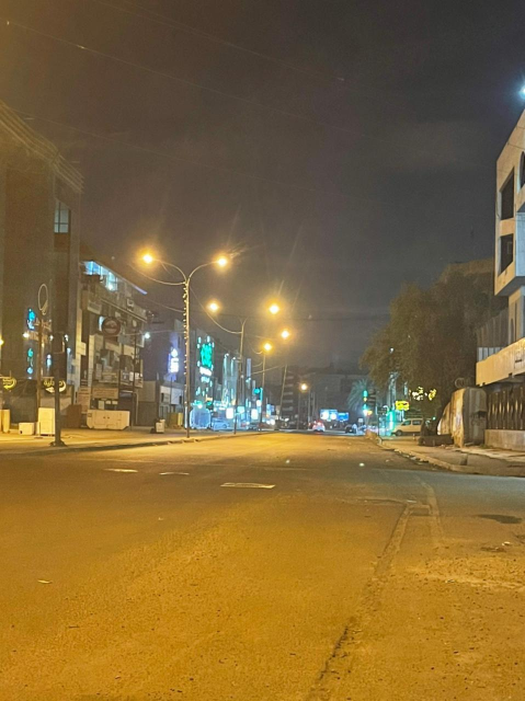 بالصور  تطبيق حظر التجوال بمناطق في  العاصمة بغداد