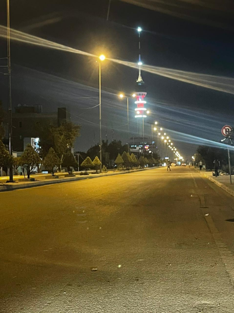 بالصور  تطبيق حظر التجوال بمناطق في  العاصمة بغداد