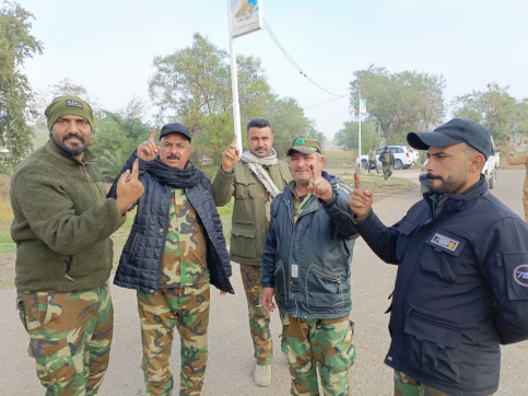 توافد اعداد كبيرة من الحشد الشعبي في بغداد للاداء 