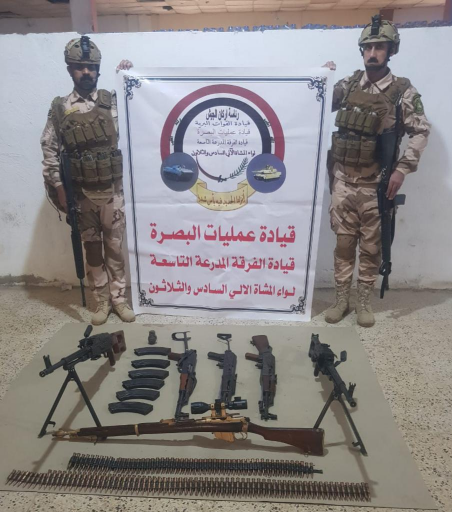 القبض على مطلوبين ومصادرة اسلحة في مناطق شمال وغرب