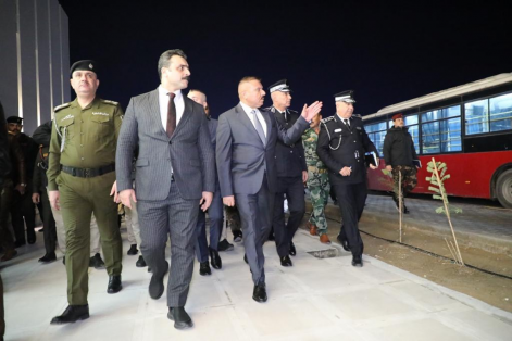 وزير الداخلية يصل الى منفذ سفوان الحدودي 