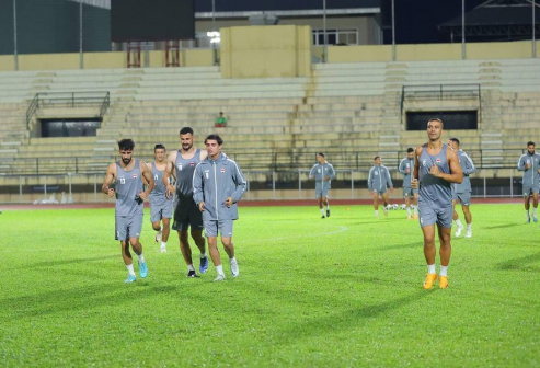 المنتخب الوطني يكثف تدريباته قبل مواجهة تايلاند