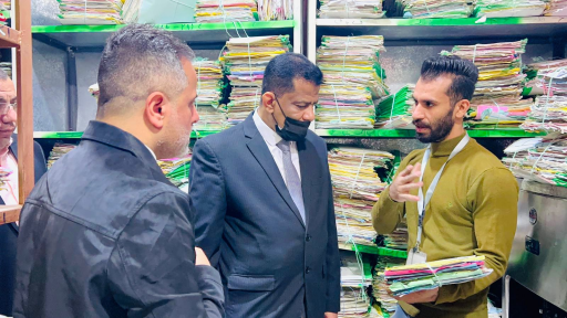  معاون محافظ البصرة يبحث مع مدير قسم الحماية الاجت