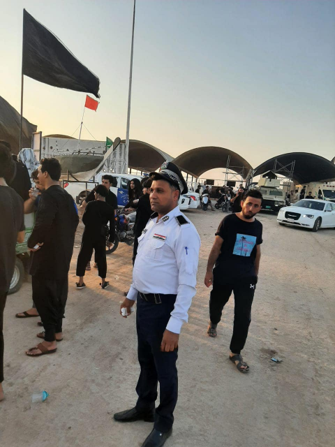 مرور البصرة تؤمن حركة الزائرين سيرا على الاقدام  م