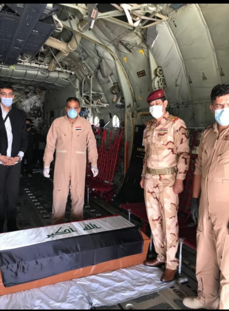 وصول جثمان قائد عمليات بغداد السابق اللواء الركن ع
