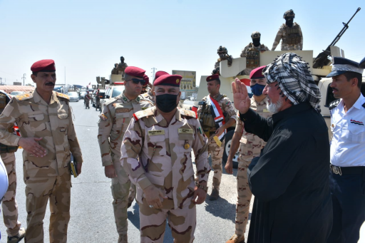 انتشار للقوات الامنية في البصرة على طريق الزائرين 
