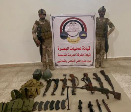 القبض على اربعة متورطين بجرائم ارهابية شمالي البصر