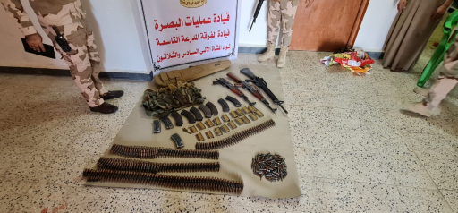 ضبط  عجلة والقبض على سائقها شمالي البصرة تحمل مواد