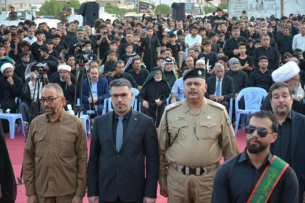 رفع راية عاشوراء في البصرة ايذانا بشهر محرم