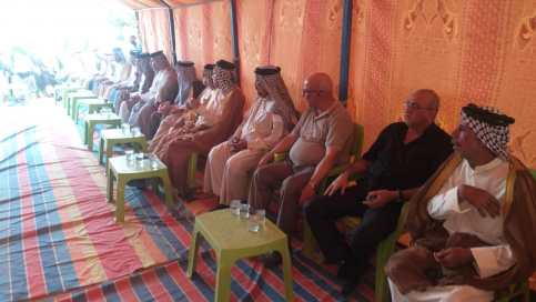 الشيخ كامل الزركاني مخاطبا افراد عشيرته في البصرة 