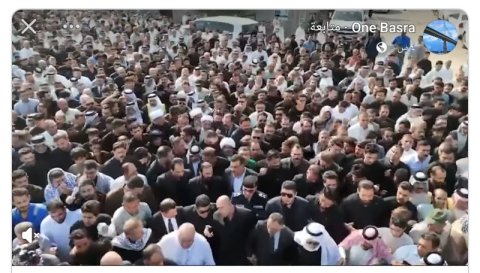 البصرة تشيع  جثمان عضو مجلس المحافظة الراحل جعفر ا
