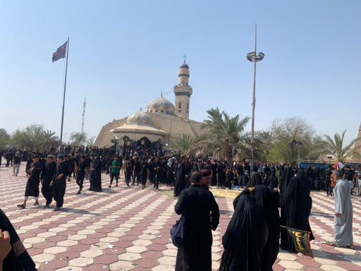 بالصور .... اهالي البصرة  يحيون ذكرى وفاة الرسول م