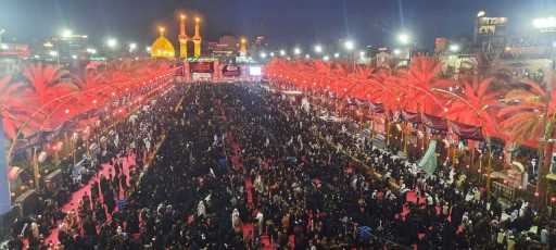 حشود الزائرين يحيون ذكرى استشهاد الإمام الحسين (ع)
