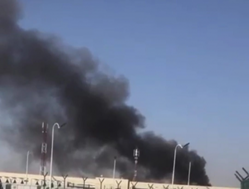   اندلاع حريق بكرفان داخل سور مطار النجف دون خسائر