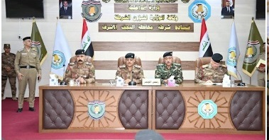  قائد قوات الحدود يصل محافظة النجف للإشراف على الخ