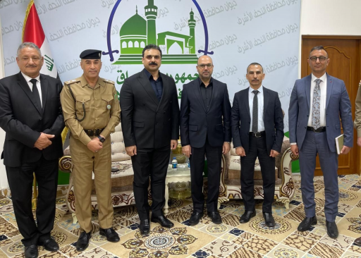 رئيس المنافذ الحدودية يتفقد منفذ مطار النجف الأشرف