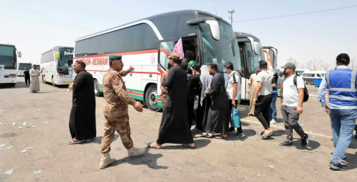 العتبة العلوية تباشر بعملية التفويج العكسي لزائري 