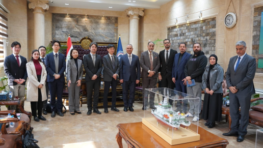 الموانئ تبحث مع وفد ياباني العلاقات التجارية والمش