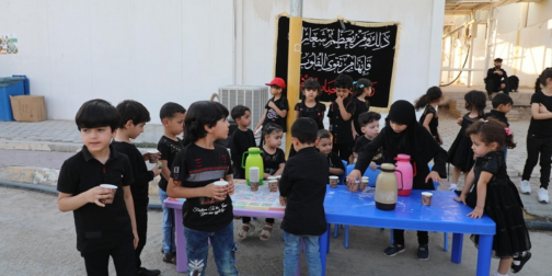 اطفال منذ الصغر عاشقون للحسين بالفطرة