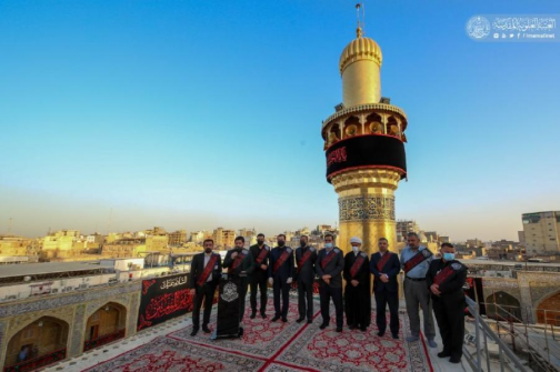 العلوية المقدسة ترفع راية ( فزت ورب الكعبة ) إحياء