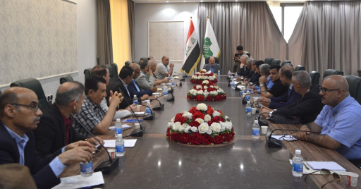 نقيب الصحفيين العراقيين يتفقد موقع  الاحتفال الكبي