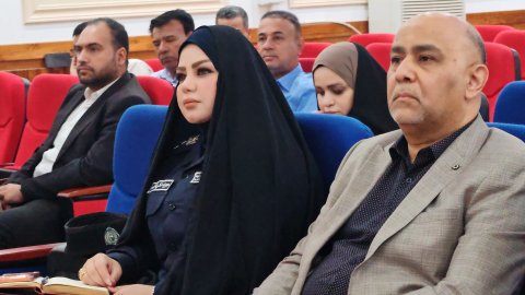 مكتب حقوق الإنسان في النجف يناقش في ورشة توعوية لل