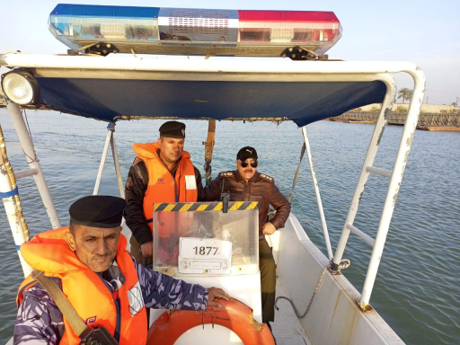 شرطة البصرة  النهرية تنفذ عمليات استباقية في المسط