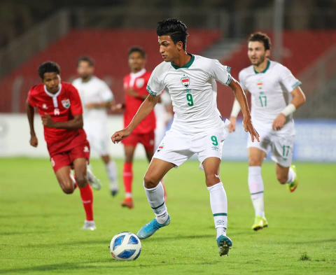 منتخبنا الأولمبي يحقق الفوز على منتخب المالديف بأر