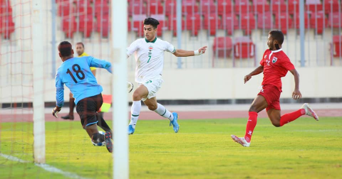 منتخبنا الأولمبي يحقق الفوز على منتخب المالديف بأر
