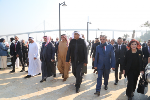 وزير الشباب والرياضة يصطحب سفراء الدول الخليجية في