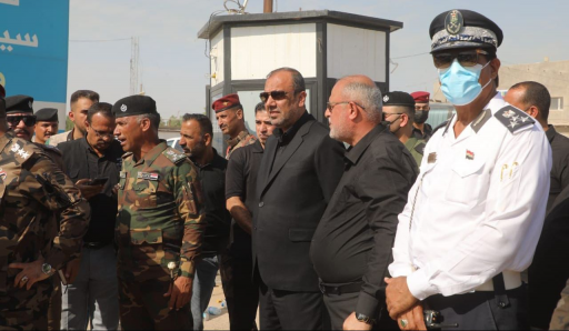 محافظ النجف يشرف على تفويج الزائرين قرب الحدود الا