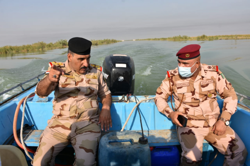 عمليات البصرة  مصادرة اسلحة متنوعة  وتدمير مضافات 