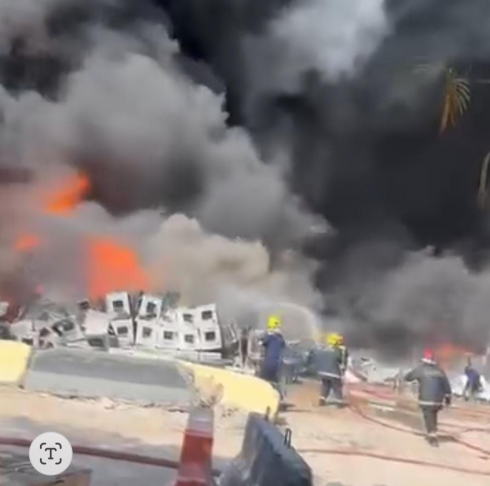 محافظ النجف" سبب حريق المنطقة الصناعية يعود إ