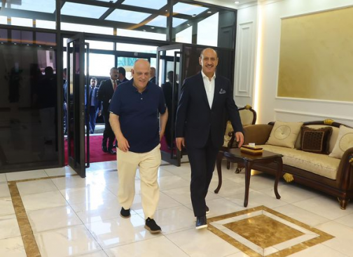 رئيس اتحاد الكرة يستقبل رئيس رابطة الليغا الاسباني