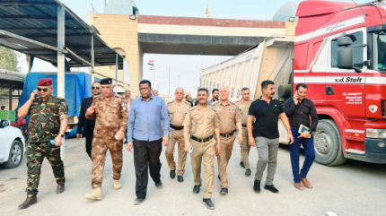 المواكب الحسينية في منفذ الشلامجة الحدودي تقدم خدم