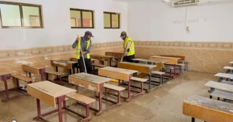 تنفيذ حملة تطوعية لتنظيف وتأهيل عدد كبير من المدار