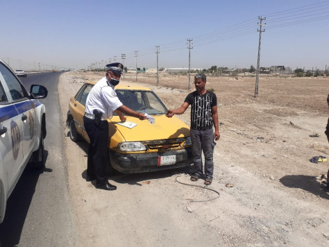 مرور البصرة توجه بنصب المفارز والدوريات المفاجئة ف