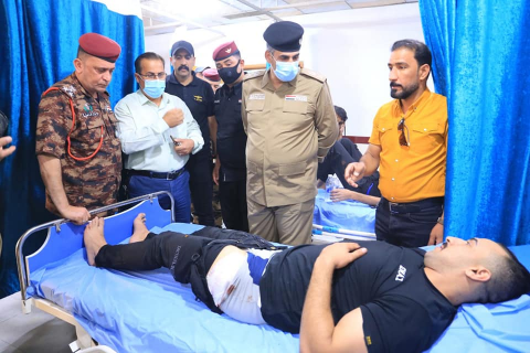 شرطة النجف " إصابة ضابط خلال إلقاء القبض على 