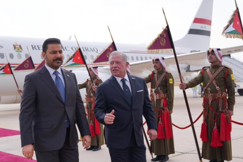الملك الاردني  عبدالله الثاني يستقبل الزيدي
